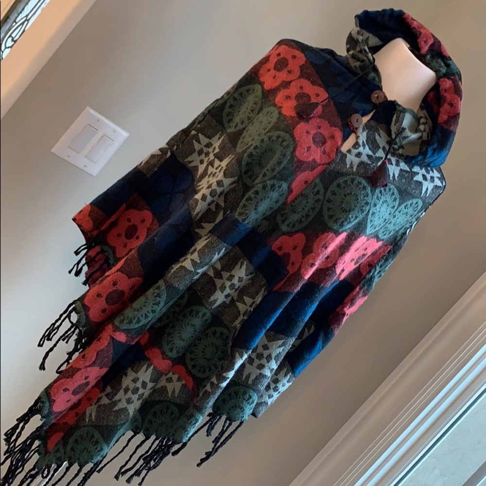 KARMA CIRCLE ⭕️ HOODED PONCHO